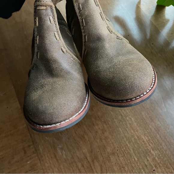 Fossil Knee High Lug Sole Heeled Tall Leather Boots - Picture 4 of 11